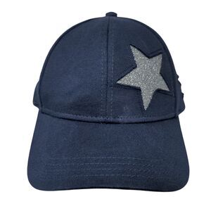 C.C Exclusives Strapback Hat Blue OSFA Adjustable Stars 6 Panel Cotton